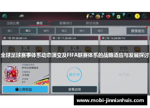 全球足球赛事体系动态演变及FIFA联赛体系的战略适应与发展探讨